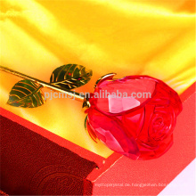 Großhandelselegante romantische Kristallrosenblume für valentines&#39;day
